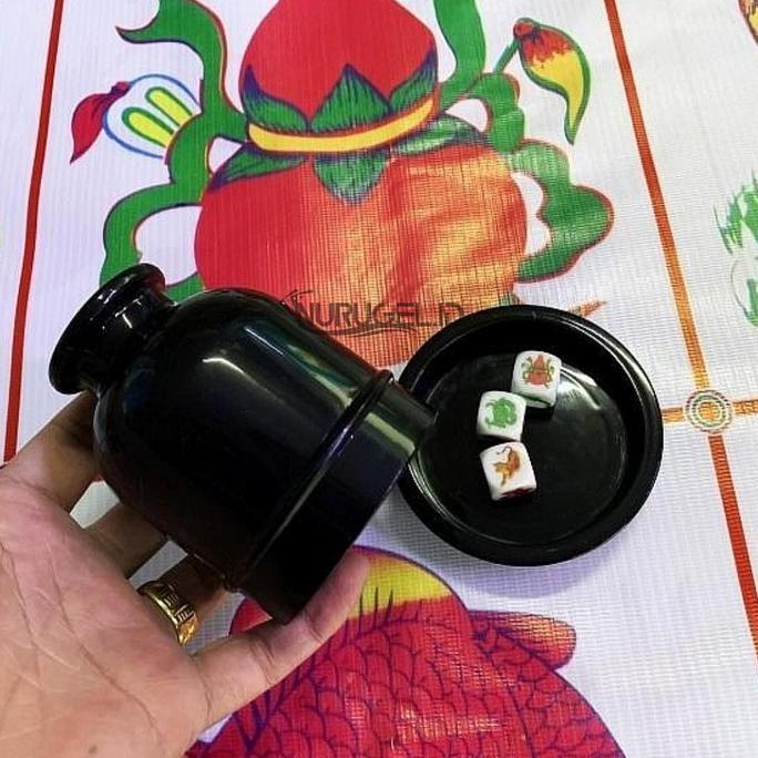 Promo Dadu Koprok Set / Sicbo Dice Game / Bau Cua Cod