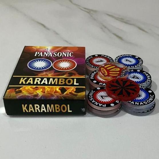 Promo Biji Karambol Tebal 4 Mm Motif Pana Sonic / Random | Koin Krambol Satu Lapis Original | 1 Set 