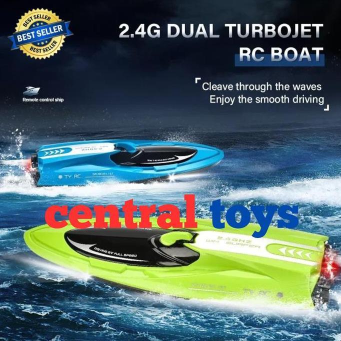 mainan rc speed boat FAYEE FY009 twin turbo jet 2.4ghz kapal rc boat