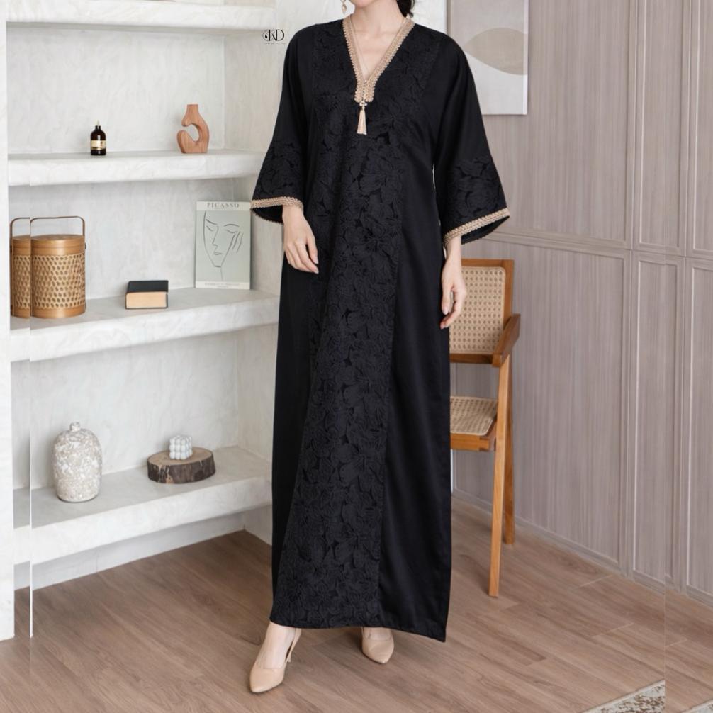 terbaru kaluna abaya hitam terbaru satin kaftan lebaran kaftan abaya