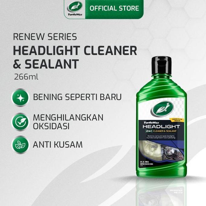 Turtle Wax Headlight Cleaner &Sealant Kaca Anti Kusam & Jamur 266ml