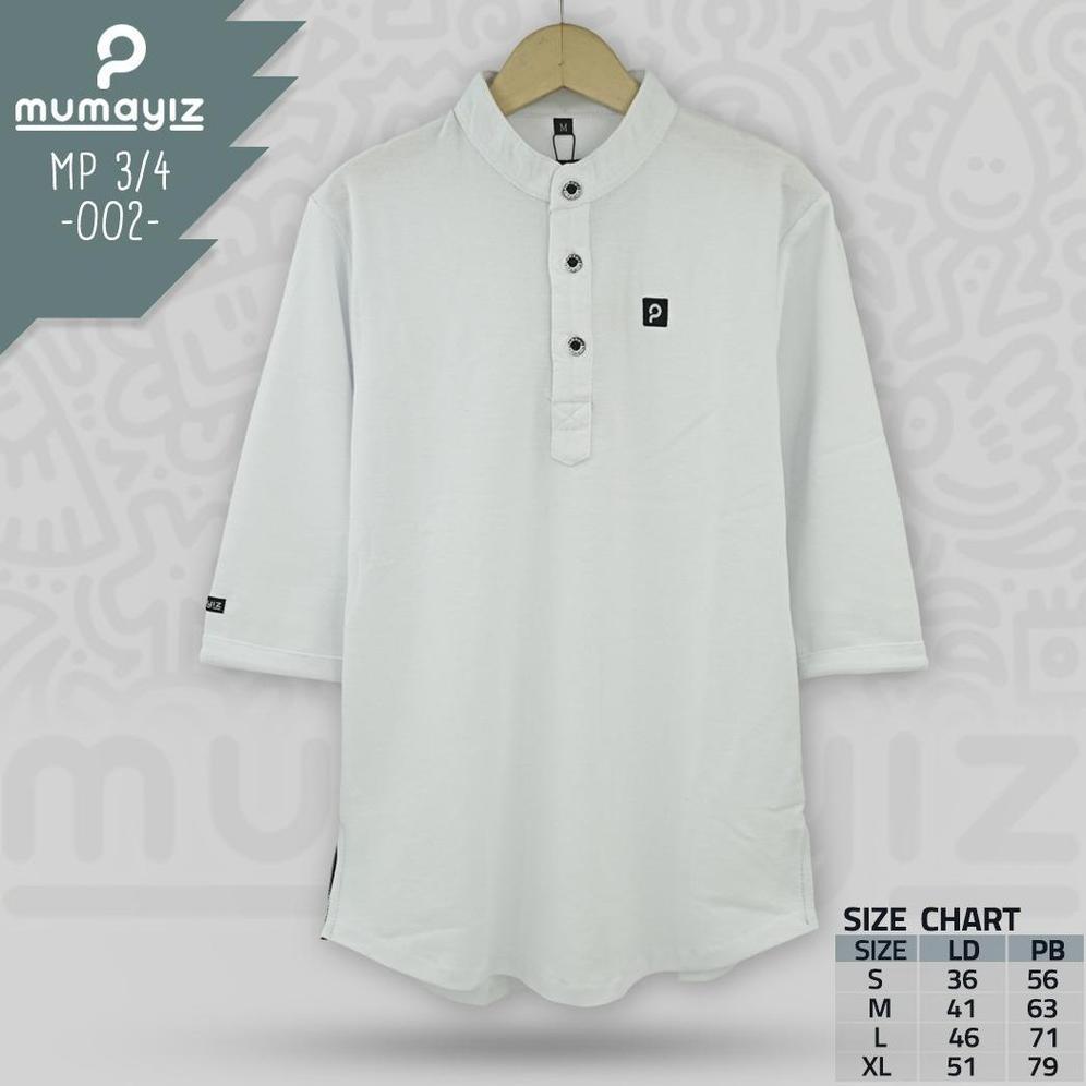 garansi mumayiz kurta lengan panjang 3/4 anak usia 4-15 tahun bahan lacost cvc 24s