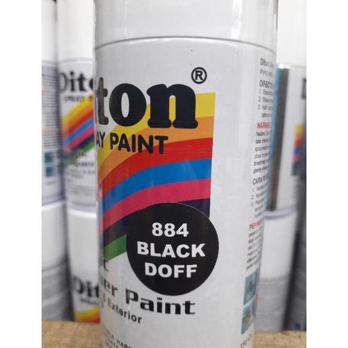 pilok pilox diton hitam doff dop dof hitam metalik hi temp tahan panas grey abu putih pernis clear C
