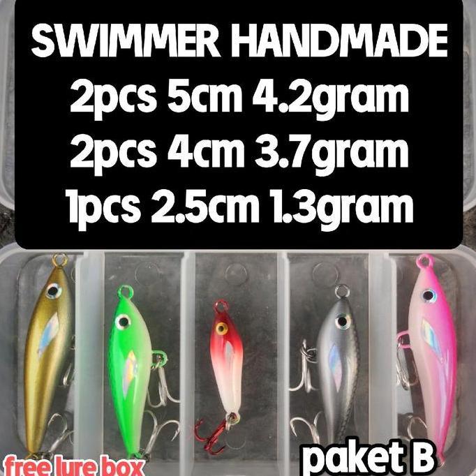 TERBARU - paket FLUTTER / SWIMBAIT lure handmade
