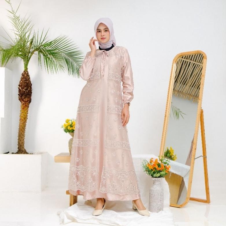 HOT DEALS GAMIS ABAYA TERBARU BORKAT / TILE SAPTO MODEL DRESS BUSUI
