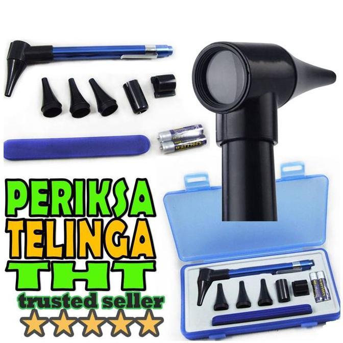 Otoscope otoskop pen Lens Penlight Alat Periksa Telinga Kuping THT