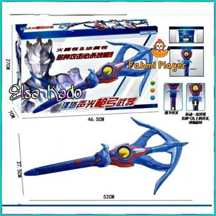 Mainan Senjata Ultraman Lampu