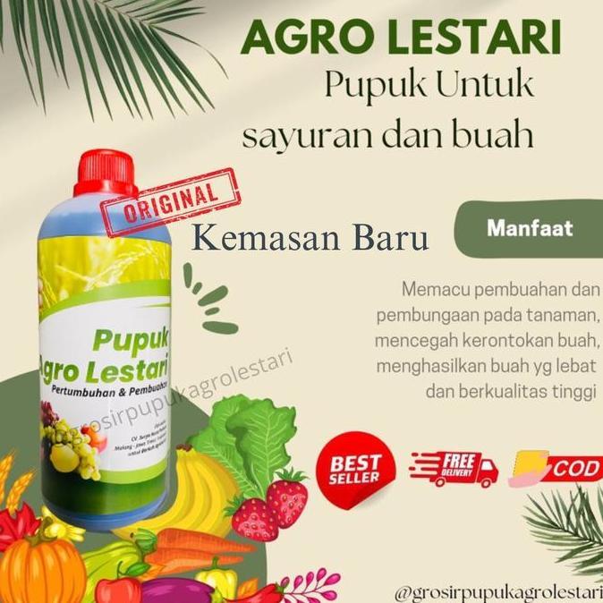Pupuk Agro Lestari ASLI Bisa Padi Sawit Cabai Buah - Pupuk Organik Cair Penyubur dan Pelebat Buah Sa