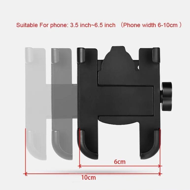 bestpromo holder hp motor besi stang full besi / holder hp spion holder motor