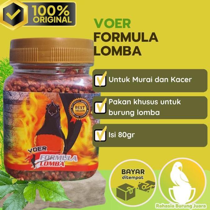 [PAKET HEMAT] Voer Formula Lomba & Power Murai Juara Pakan makanan dan Vitamin cepat menggacorkan da
