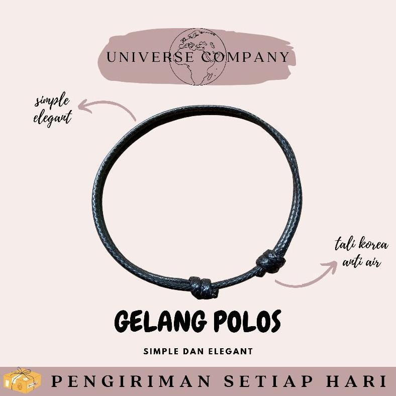 TERBARU [UC] Gelang Polos Tali Korea Waterproof Elegan KEKINIAN