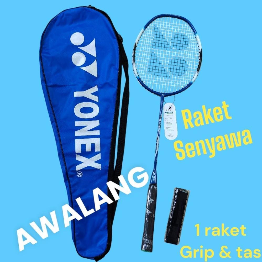 CUCI GUDANG Raket Bulutangkis Pemula RAKET GRIP & TAS Siap Pakai Raket Badminton Grosir PBSI