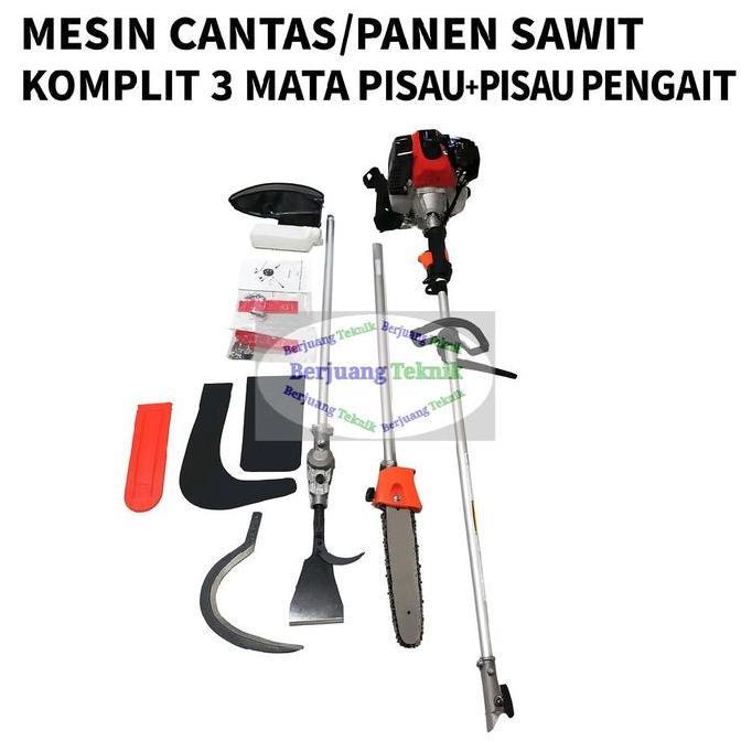 Mesin Cantas Panen Sawit 3 IN 1/Alat Panen Sawit 3 Mata Pisau