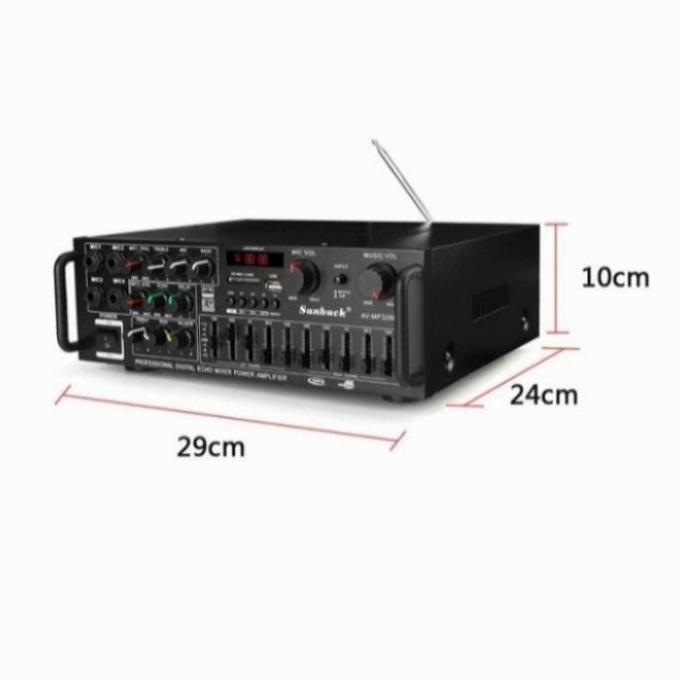 Power amplifier karaoke sunbuck EQ usb bluetooth 2000w