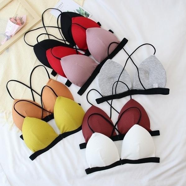 HOT 266 Bra Kancing Depan Tanpa Kawat Wanita Beha Perempuan Cup A AB B Front Open Kait Dinas Seksi S