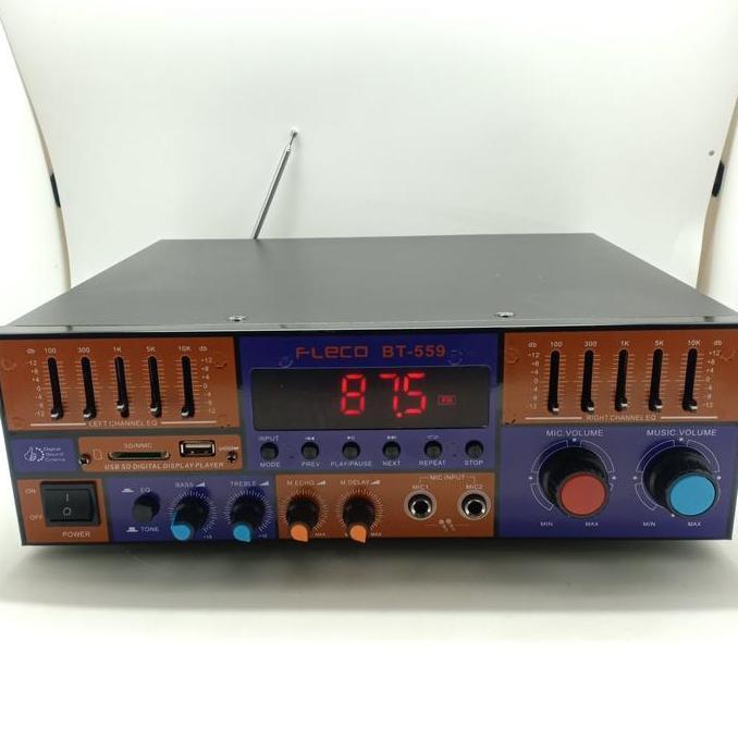 Amplifier Bluetooth Fleco BT 559 - Ampli Fleco BT-559 - Ampli Karaoke