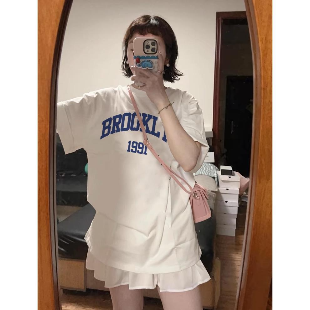 ORIGINAL The Monseur Gallery kaos oversize wanita T-shirt Oversize BROOKLYN 1991 Baju Atasan Wanita 