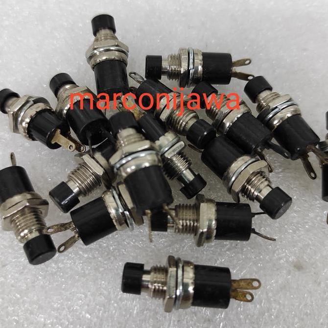 push on hitam 8mm asli