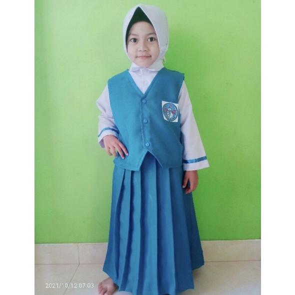 Sale Seragam Tk Nasional Panjang Biru Putih