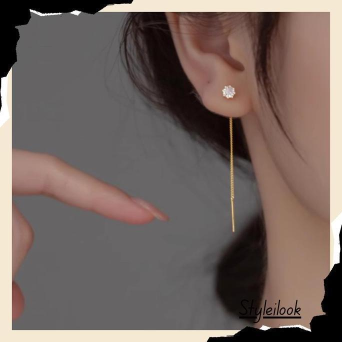 STY K79 Anting Rumbai Panjang Wanita//Anting Tusuk Model Jurai Fashion Korea