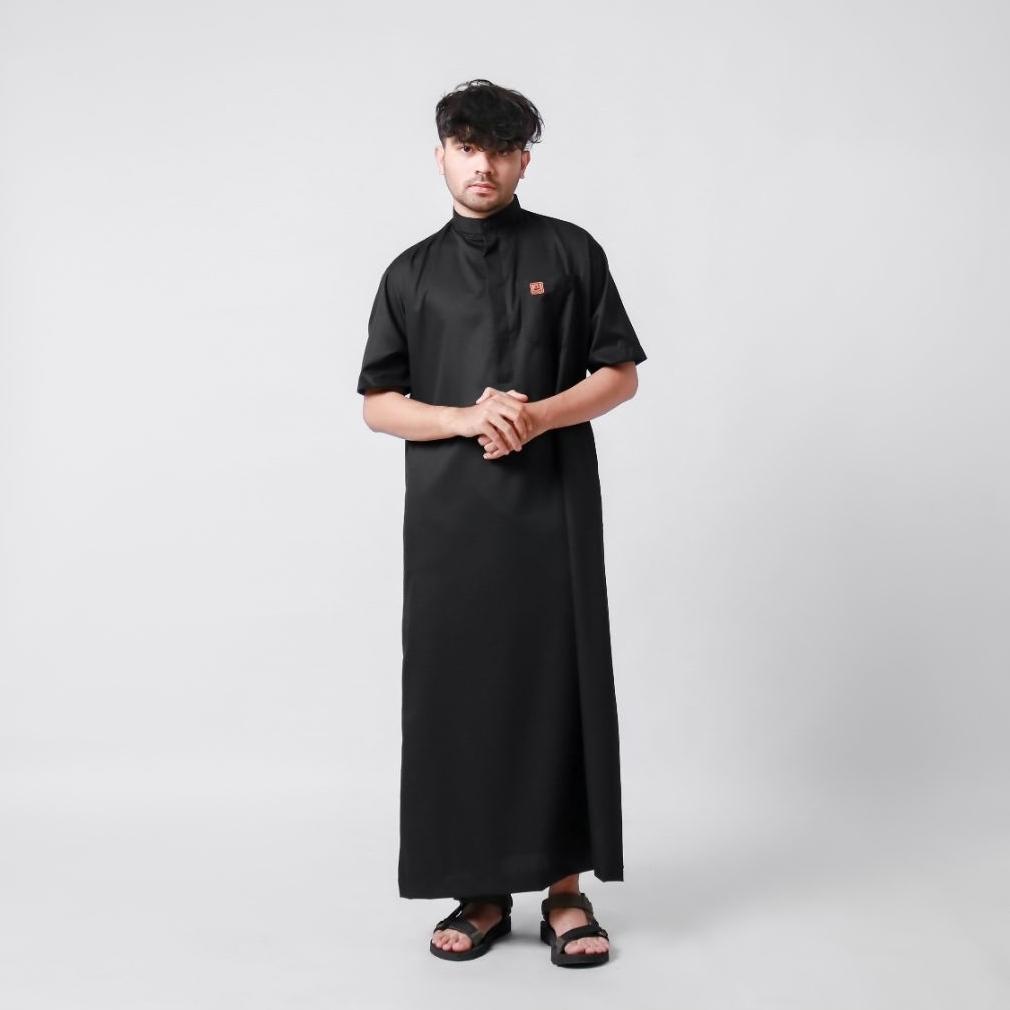 PREMIUM gamis pria jubah pria polos lengan pendek