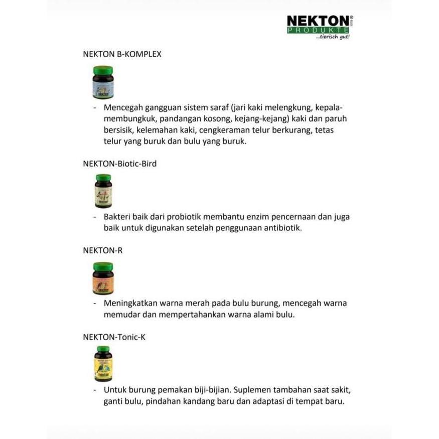 NEKTON B KOMPLEX VITAMIN BURUNG