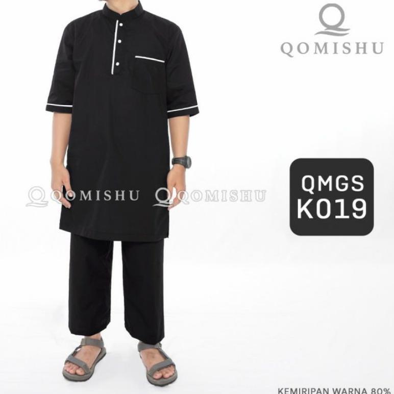 Termurah Bisa Cod (Free Kopyah) Setelan Baju Celana / Koko Pakistan Setelan Qomishu