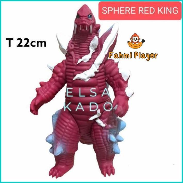 Mainan Monster Ultraman Decker Sphere Red King Action Figure Kaiju