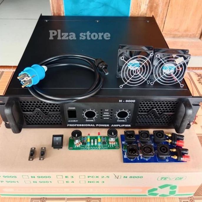 Bok power amplifier tipe N8000 lengkap aksesoris Box power amplifier N8000 komplit aksesoris bahan b