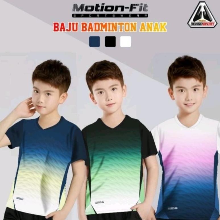 Unik Bal-02 Baju Badminton Anak Jersey Bulutangkis Anak Kaos Badminton Anak Premium