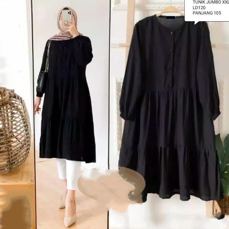 hot deals wiza tunik/tunik jumbo/ld102&120/tunik kerut keliling/tunik susun/tunik wanita/tunik musli