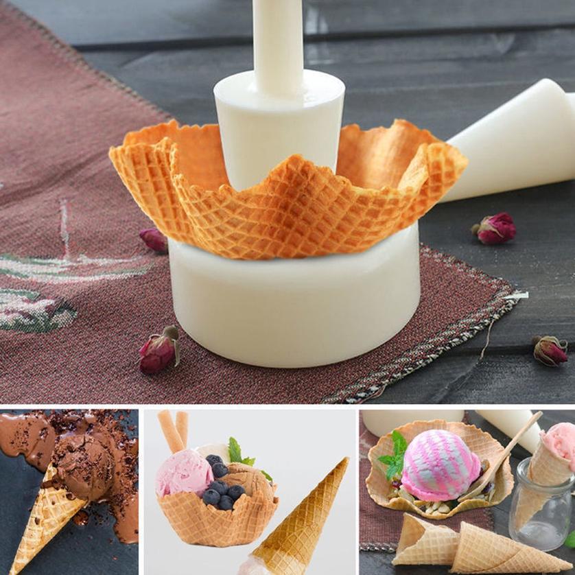 3Pcs/Set Cetakan Cone Ice Cream Waffle Cone Maker / cetakan es krim cone