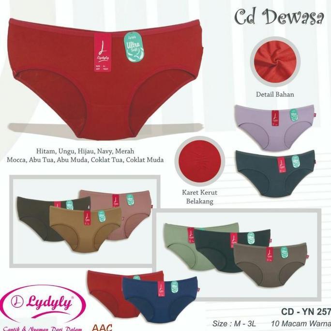 Celana dalam CD Wanita Lydyly YN 257 Ultra Soft Model Mini M-XXL