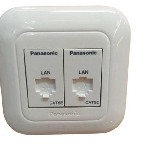 Grosir Panasonic Stop Colokan Outlet Data Modul Lan Rj45 Cat 5E + Rj45 Cat 5E Wej2488