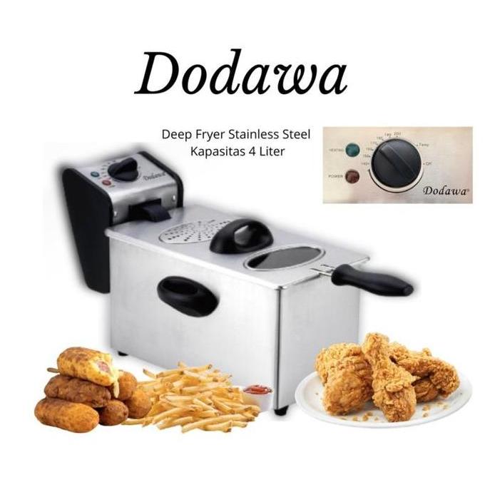DODAWA Deep Fryer DD 1717 -Alat Penggoreng Listrik/Alat Goreng Listrik Mesin Stainless DS
