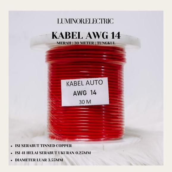 Promo Awg 14 Pvc Tinned Cu 30 Meter