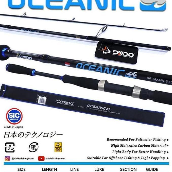 Promo Joran Daido Oceanic 802 240 Cm Joran Carbon