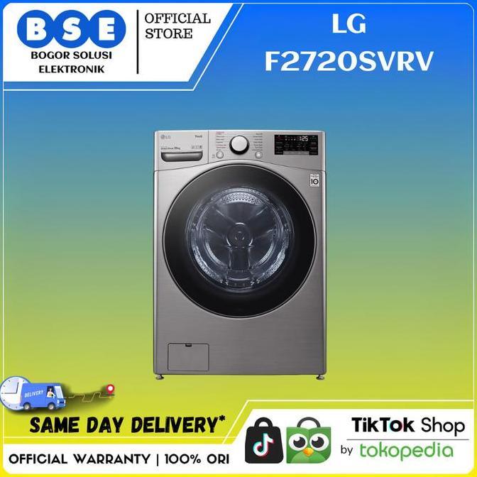 LG F2720SVRV MESIN CUCI LG FRONT LOADING 20KG F2720SVRV FRONT LOADING