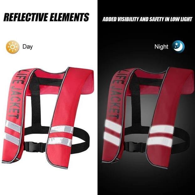 AUTOMATIC LIFE JACKET CO2, JAKET PELAMPUNG OKSIGEN PESAWAT, LIFE VEST