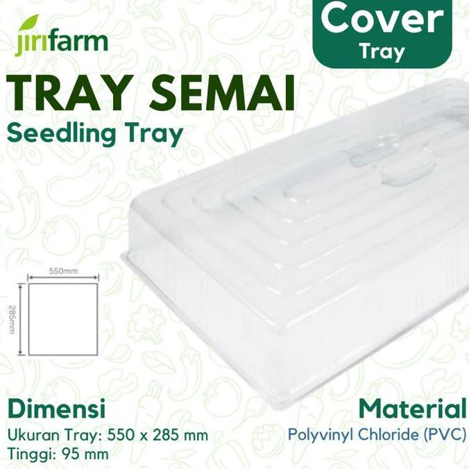 JIRIFARM - Tutup Tray Semai Cover Tebal 1 mm Potray Seeding Murah