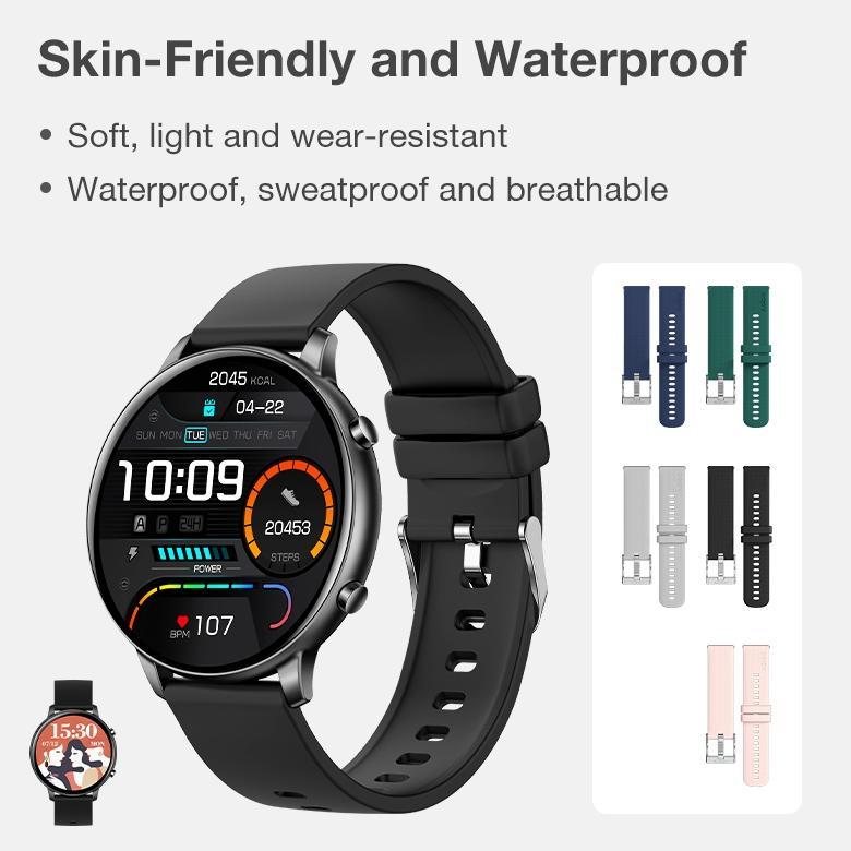 BIG SALE Aolon Original 22mm Silicone Strap SmartWatch Tahan Air&Lembut & Nyaman for Curve/GTS/GTSUI
