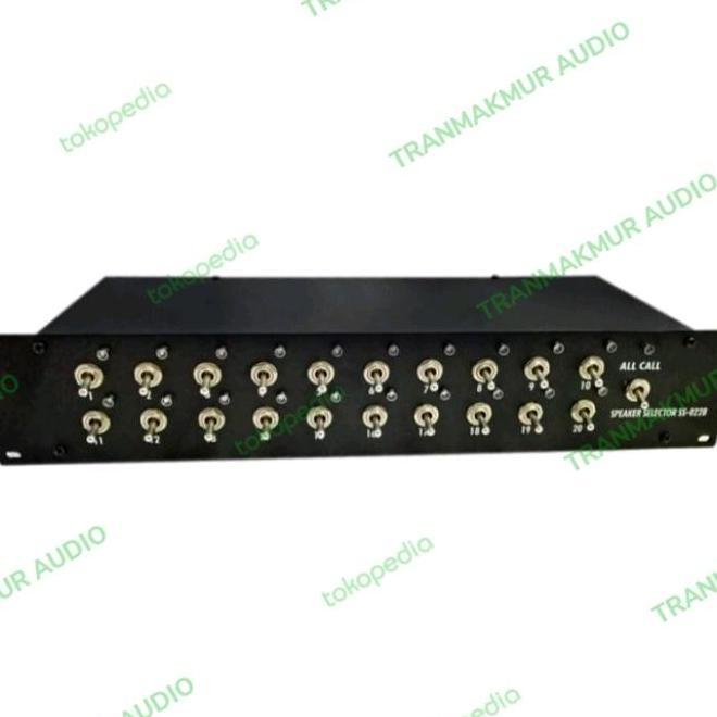 SPEAKER SELECTOR TOA 20 CHANNEL PA SYSTEM CUSTOM 20 ZONE TRAN27