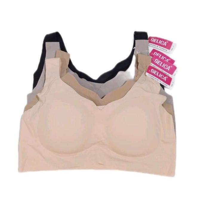 Bralette seamless selica zero feel bra bh seamless wanita genie munafie bra muat jumbo