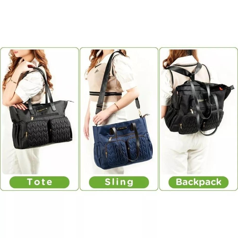 TERBARU BabyGo Inc Kate Tote Diaper Bag Backpack Sling Bag Diaper Bag Babygoinc Tas Bayi Anak
