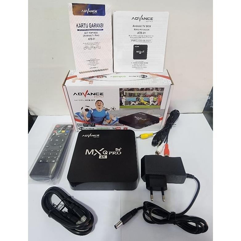 TERBARU ADVANCE ANDROID TV BOX 4GB DAN 32GB STORAGE - ADVAN ATB-01 MXQ PRO 4K SUPPORT WIFI - UBAH TV