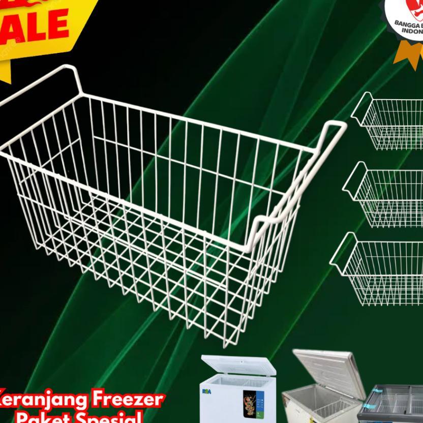 3 Pcs Keranjang Freezer Semua Ukuran Untuk Es Box Dan Es Krim/ Keranjang Frezzer Aqua, Artugo, Beko,