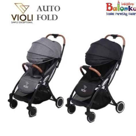 Violi Stroller Auto Fold (Black, Grey)