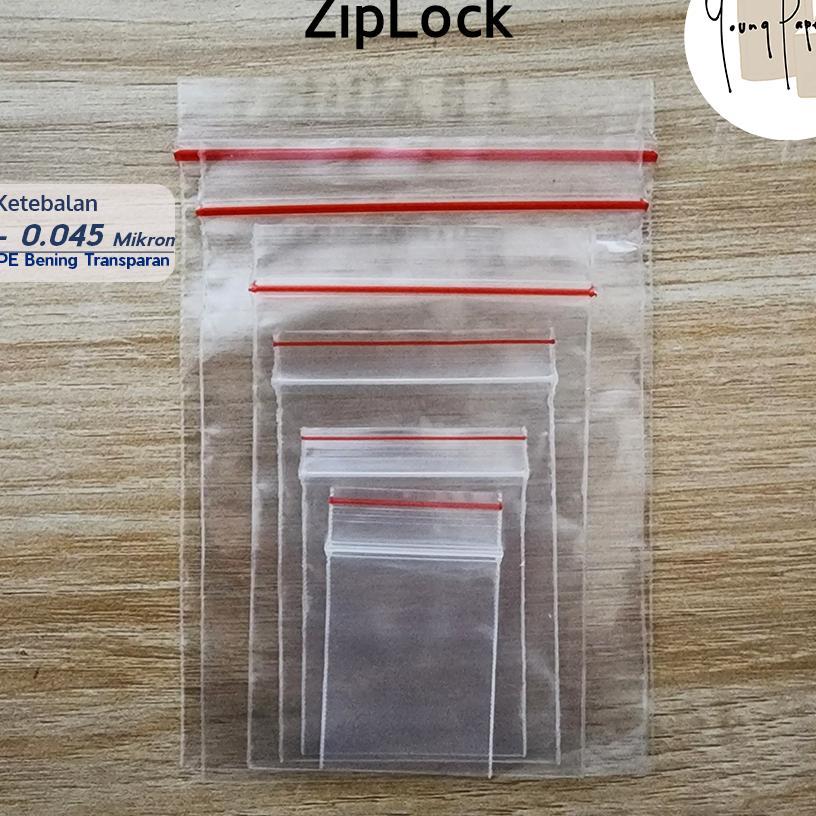 Plastik Klip Zip Lock / Ziplock Ldpe Serbaguna Utk Makanan/Baju/Dll  (Per 1 Kg)