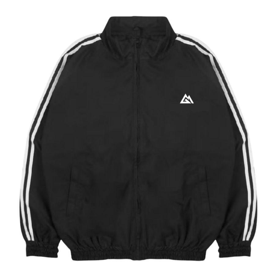 Jaket Tracktop Parasut Vintage Pria Wanita Waterproof Jaket Tracktop Casual Windbreaker