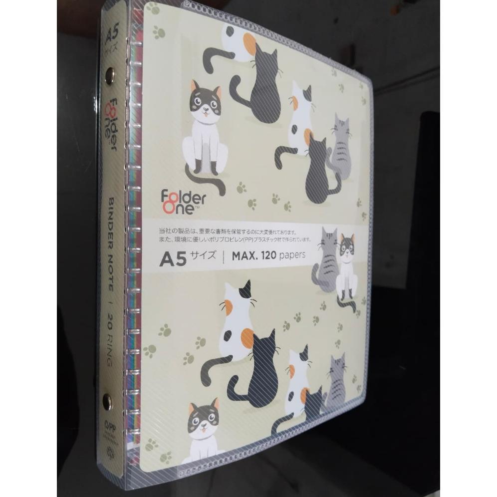 Binder note map loose leaf A5 kecil folder one - 1 pcs